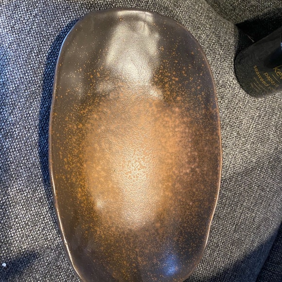 Beautiful 7” ceramic dish with 3.38 oz papaya seaweed scrub - Picture 2 of 4